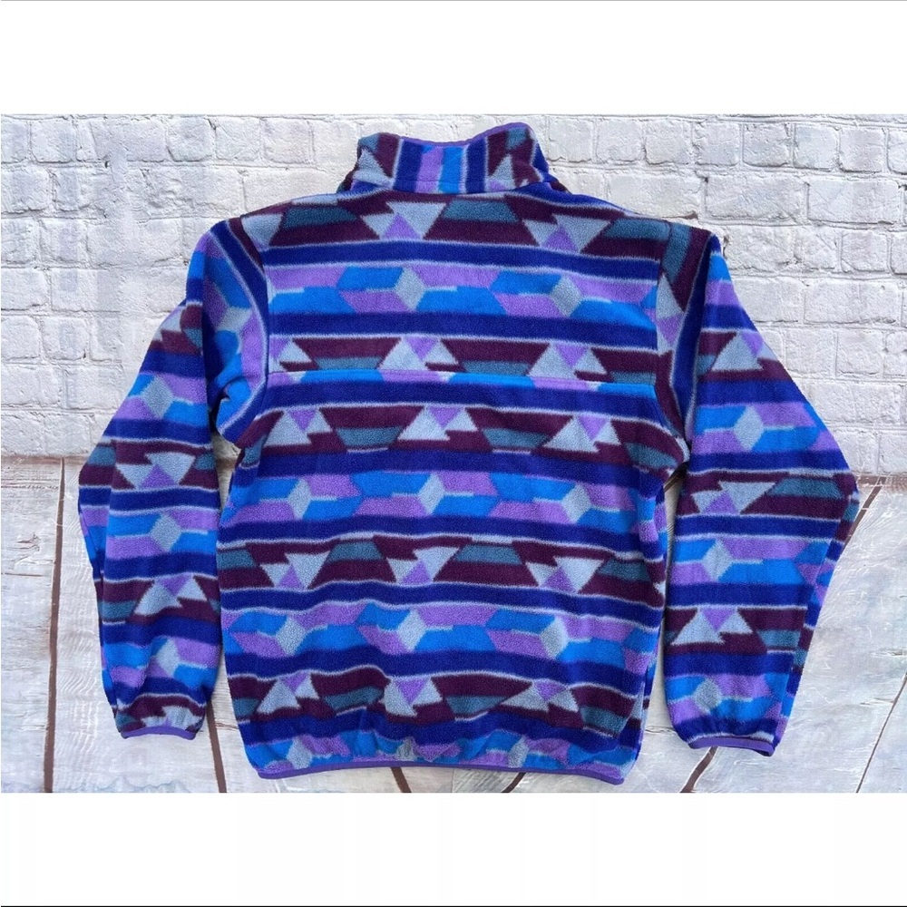 Patagonia Synchilla Fleece Pullover Retired Southwest Wild Desert Aztec Purple - Picture 3 of 5